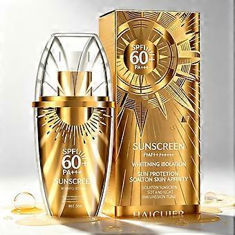 SPF 60 Sunscreen Face Cream, Waterproof UV Protection Moisturizer with Whitening Care, Anti Wrinkle Sunblock for Women All Skin Types 50ml