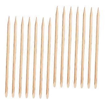 100pcs Wood Cuticle Pusher Sticks Nail Tech Supplies Nail Art Tools Supplies Pedicure Tools