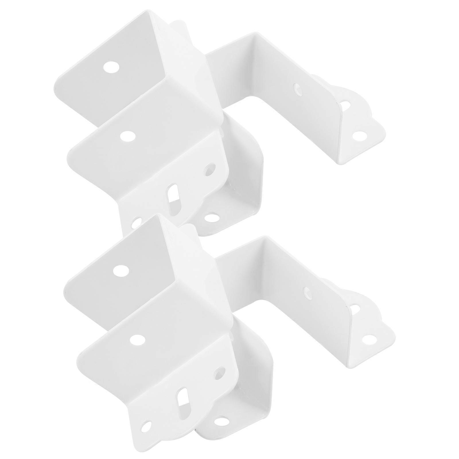 4Pcs Metal Bed Frame Bed Post Bracket Metal Bed Rail Hooks Bed Hinge Accessory