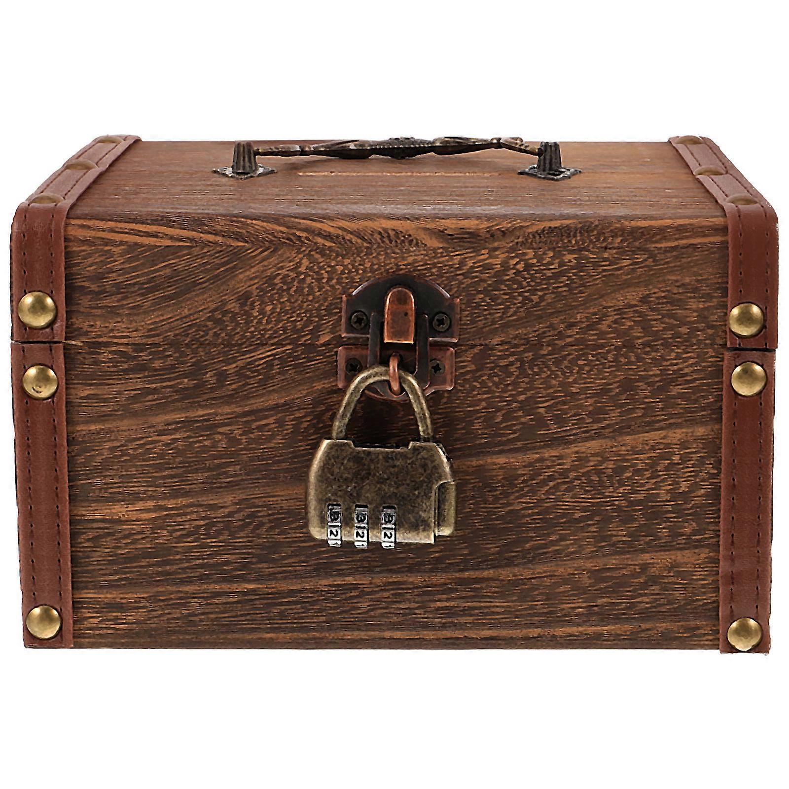 1 Set Retro Style Storage Box Practical Storage Box Treasure Hidden