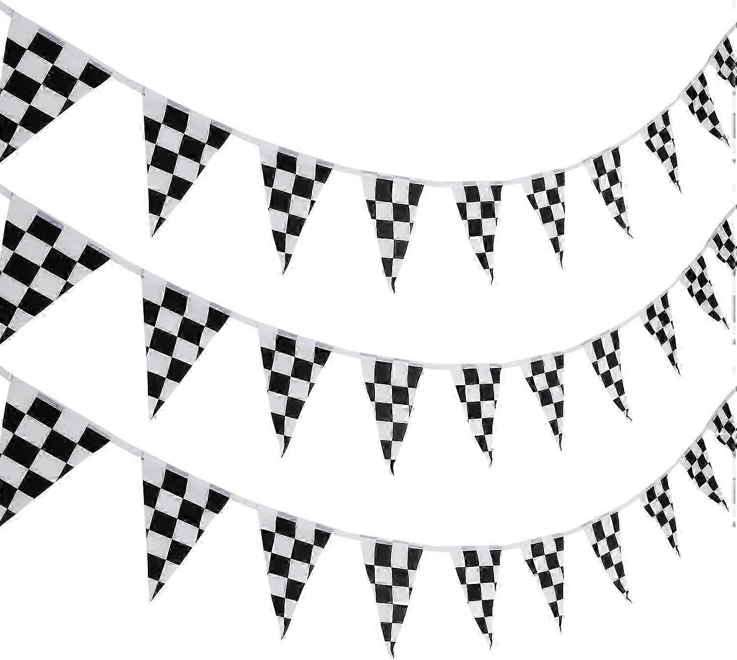 10m Checkered Pennant Banner Racing Flag