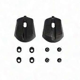 Wear-Resistant Anti-Slip Replaceable Heel Pads for Cycling Shoes, Compatible with RC900/901/902/903, Plastic, Black, 1 Pair