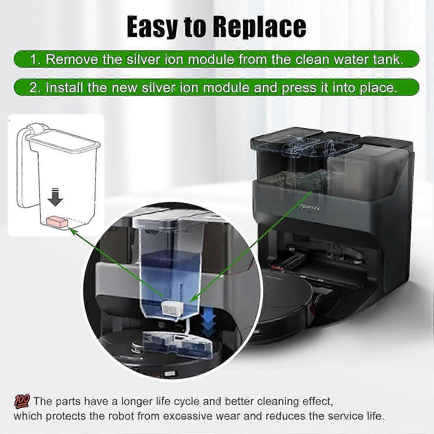 Roborock S7 MaxV Ultra compatible silver ion module