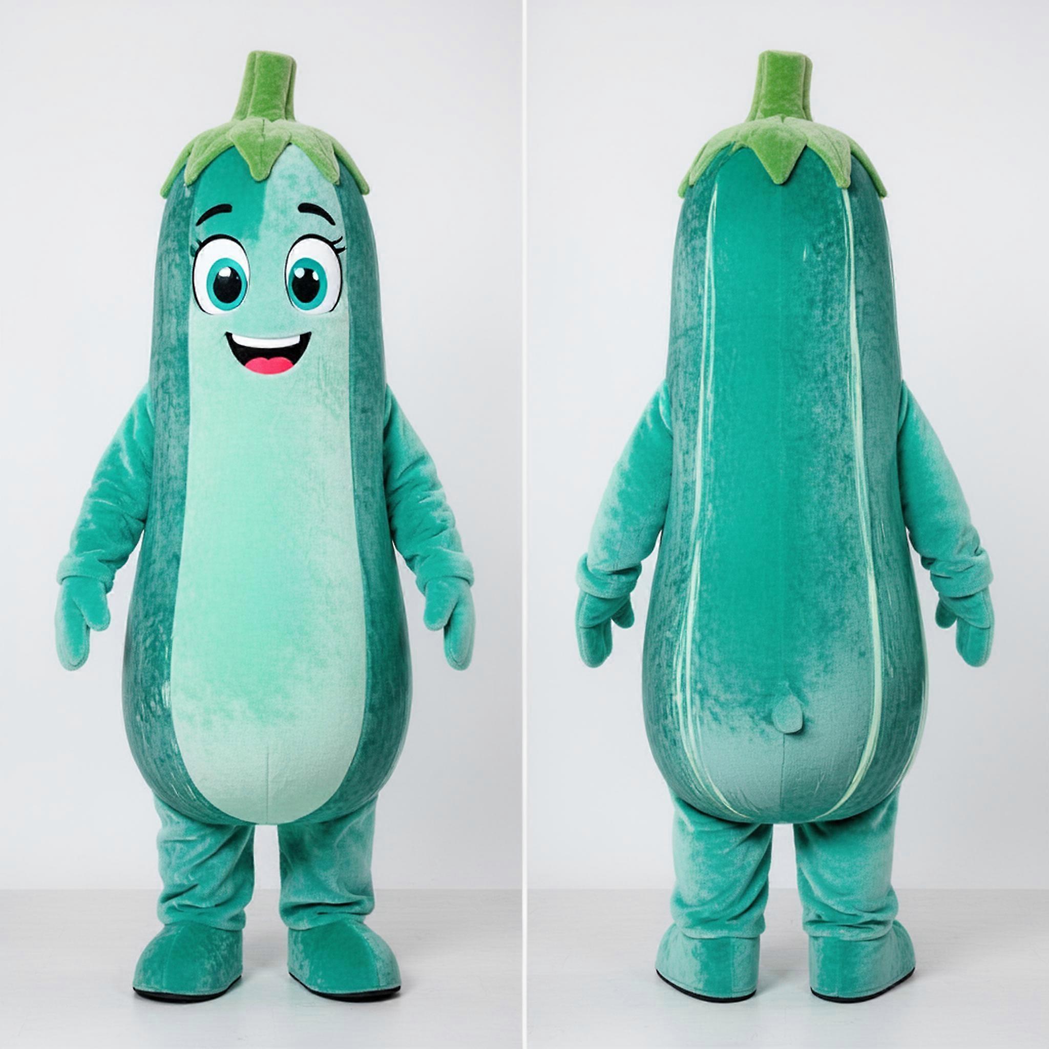 MASTICOT Turquoise Velvety Zucchini Mascot
