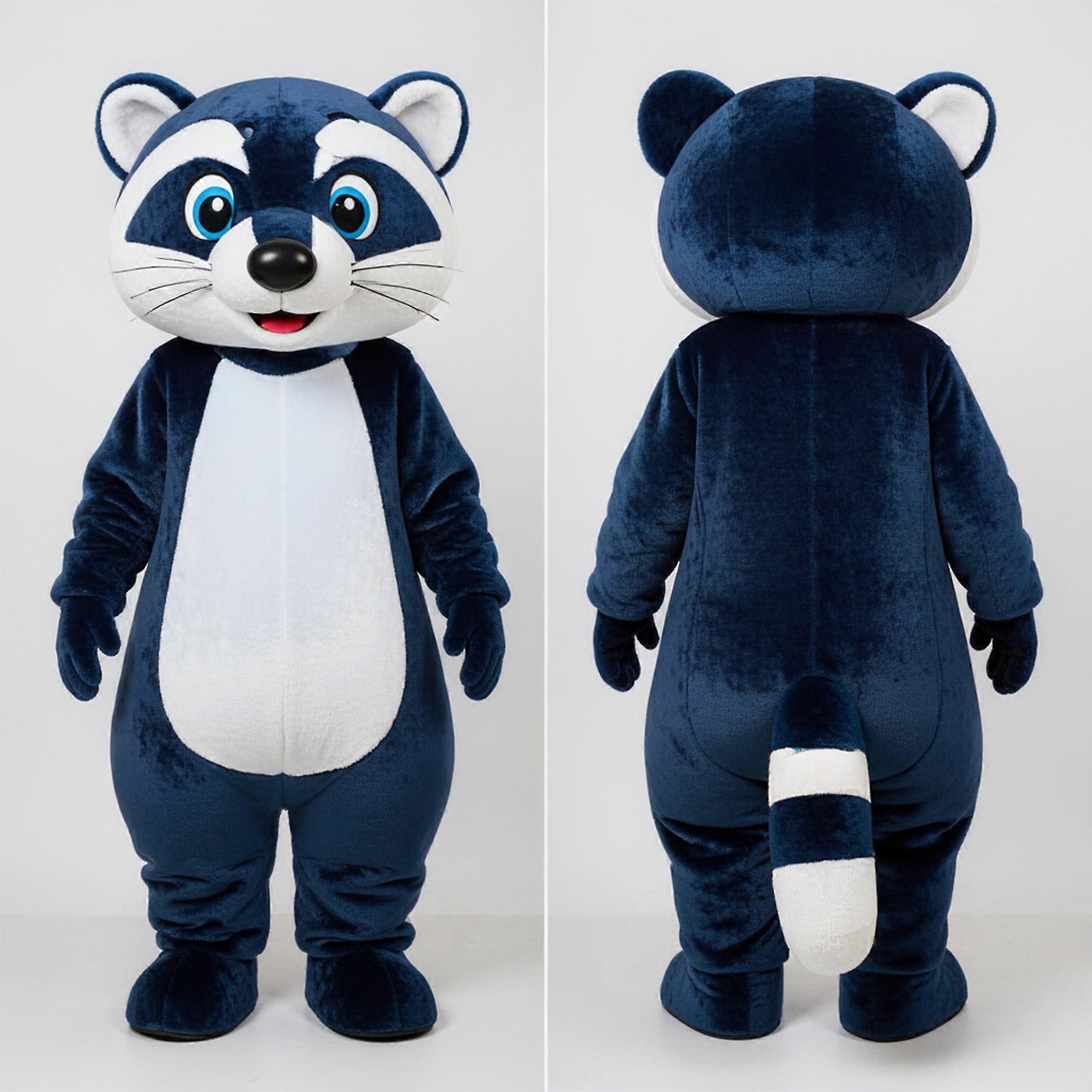 MASTICOT Navy Blue Velvety Civet Mascot