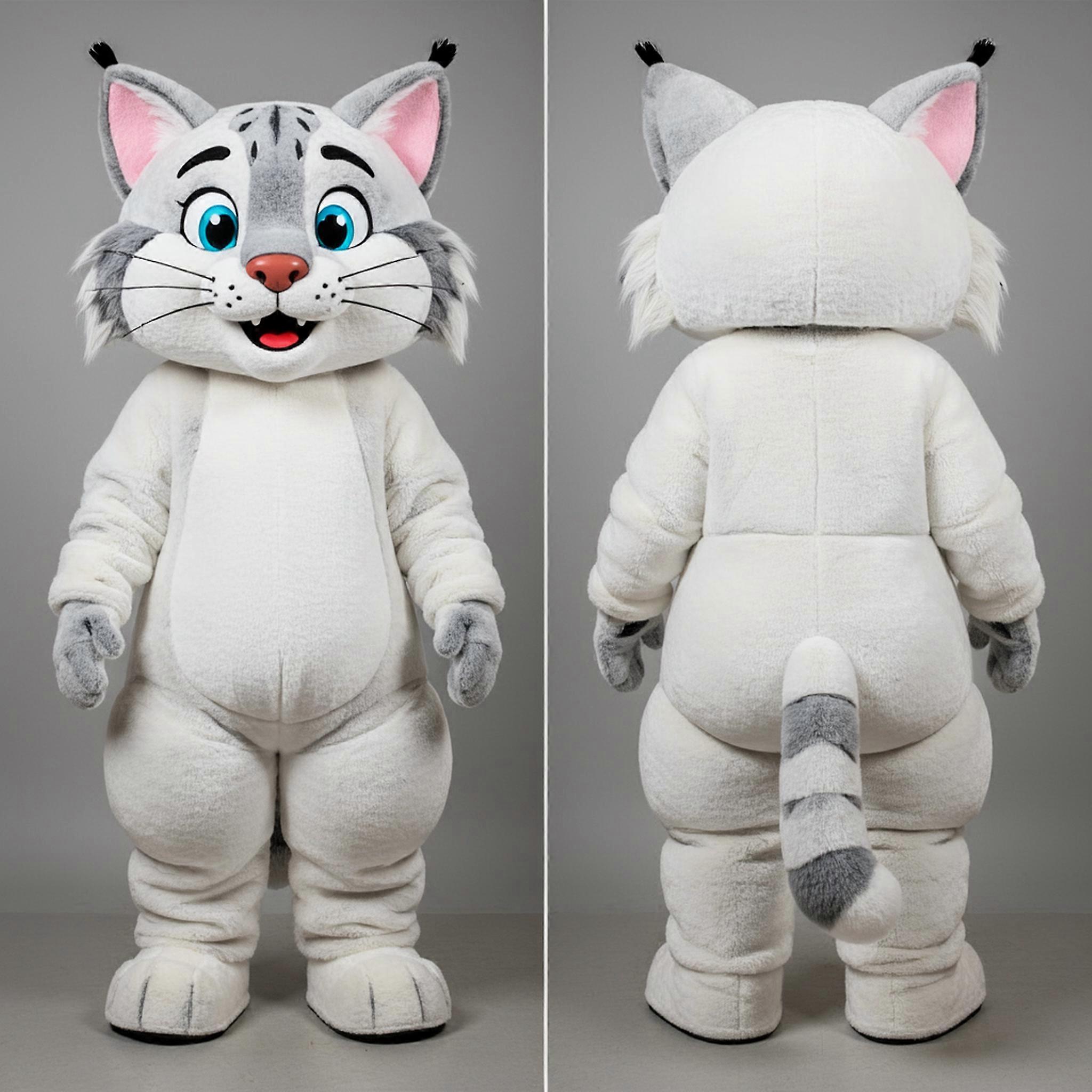 MASTICOT Navy Broad Shouldered Bobcat Mascot
