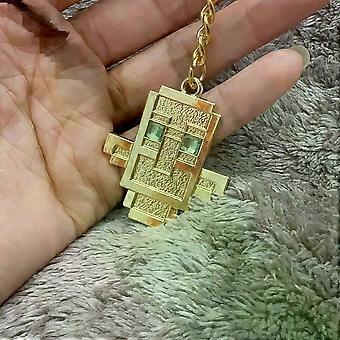 Game Totem of Undying Cosplay Schlsselanhnger aus Legierung Cyberpunk-Anhnger Schlsselring Taschenornament Accessoire Deko-Requisiten premium