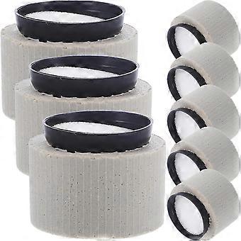 Aquarium Plant Fixing Rings, Plastic Sponge Pottery Holder, Reusable Root Support for Fish Tank Hydroponic Setup, 8 Pack