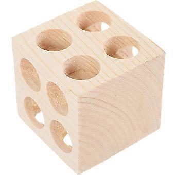 Bird Chewing Toy Wooden Block for Parrots 4Pcs Training and Playing Set