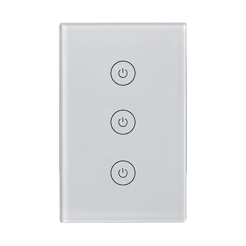 Wifi+rf433 Smart Us Dual Control Switch Multi-control 3gang Switch Works With Amazon Alexa Google Home