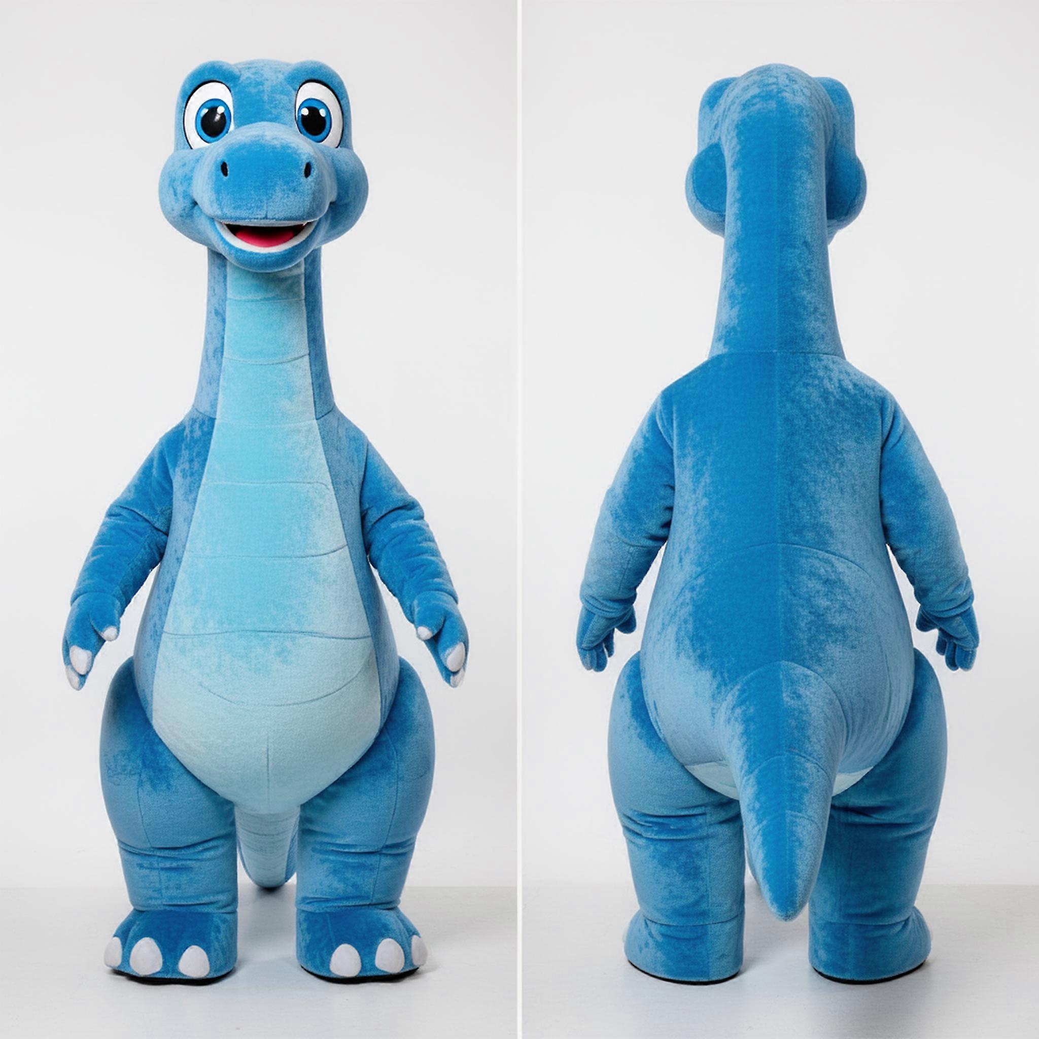 MASTICOT Azure Cartoon Brachiosaurus Mascot