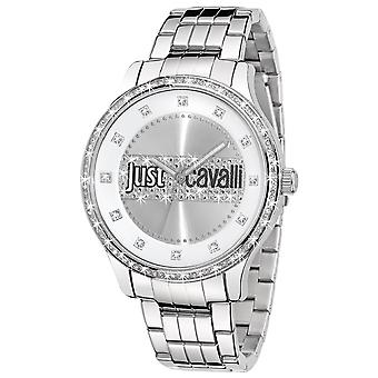 Just Cavalli horloges enorme horloge voor vrouwen analoge Quartz met roestvrijstalen armband R7253127505