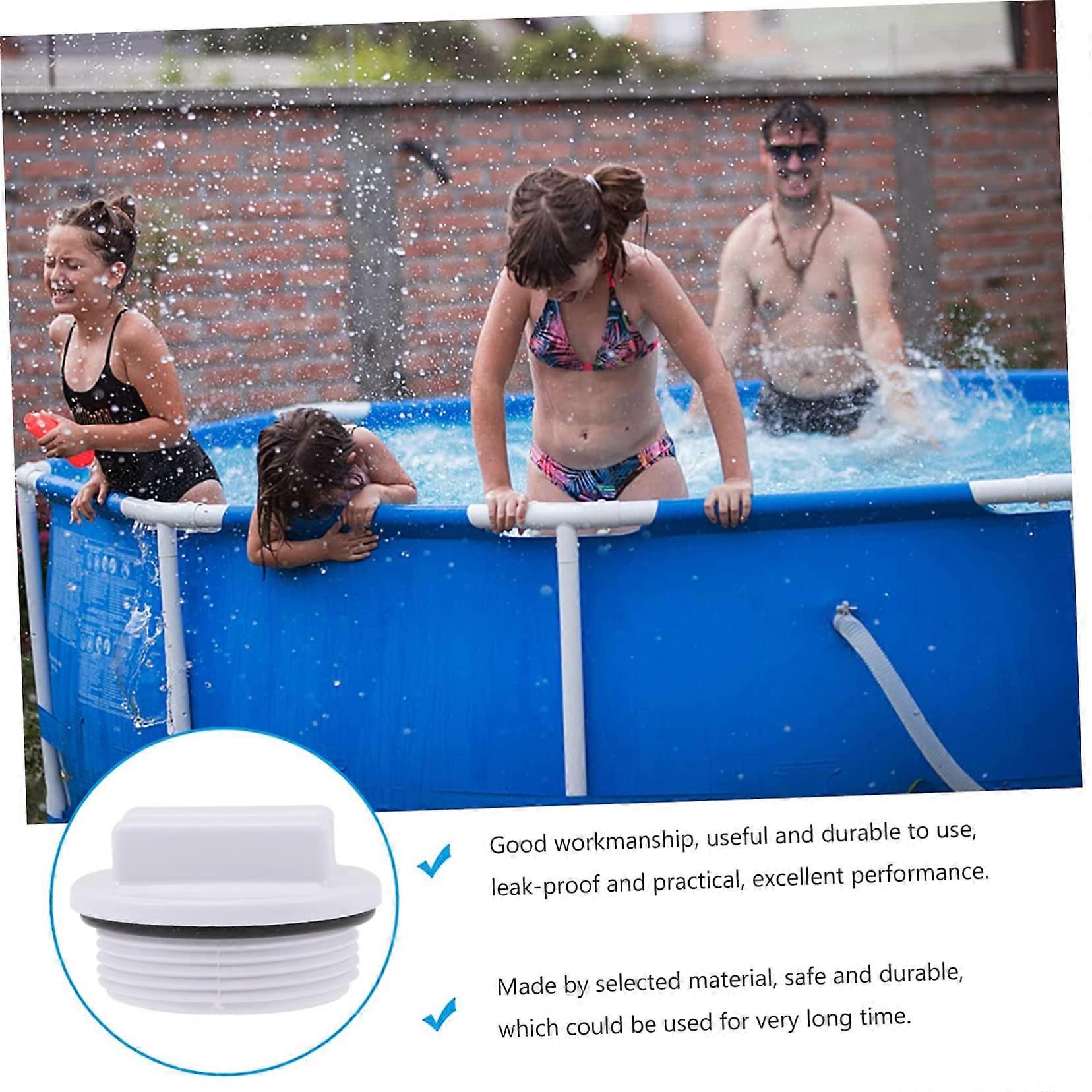 6pcs Pool Winterizing Plug Set, Threaded Drain Plug for Swimming Pool and Spa, Easy Install Leakproof Design