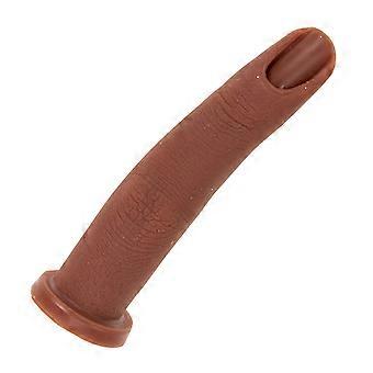 1Pcs Brown Silicone Fake Finger for Nail Art Practice Professional Hand Model