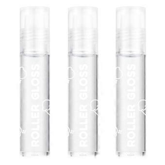 Lip Oil Trio with Deep Hydration, Clear and Shimmer Roll On Lip Gloss Set for Smooth Moisturized Lips-ah