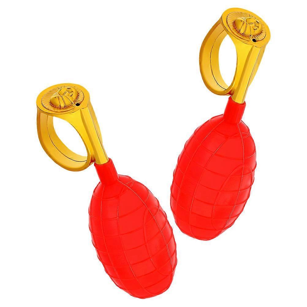 Accessories Water Squirting Ring compatible with Party 2Pcs Red Plastic
