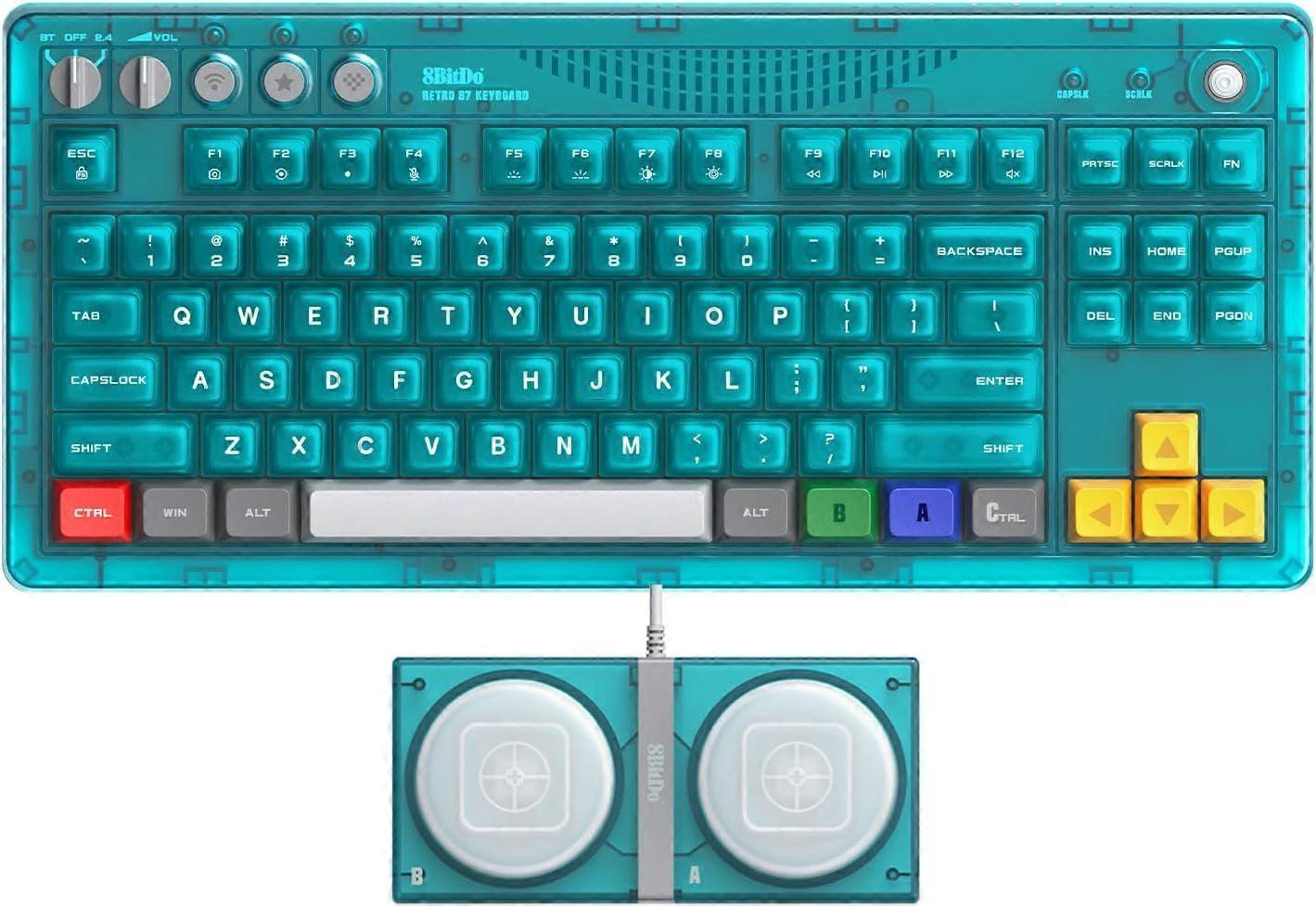 8BitDo Retro 87 Mechanical Keyboard (US Layout) (Clear Blue)