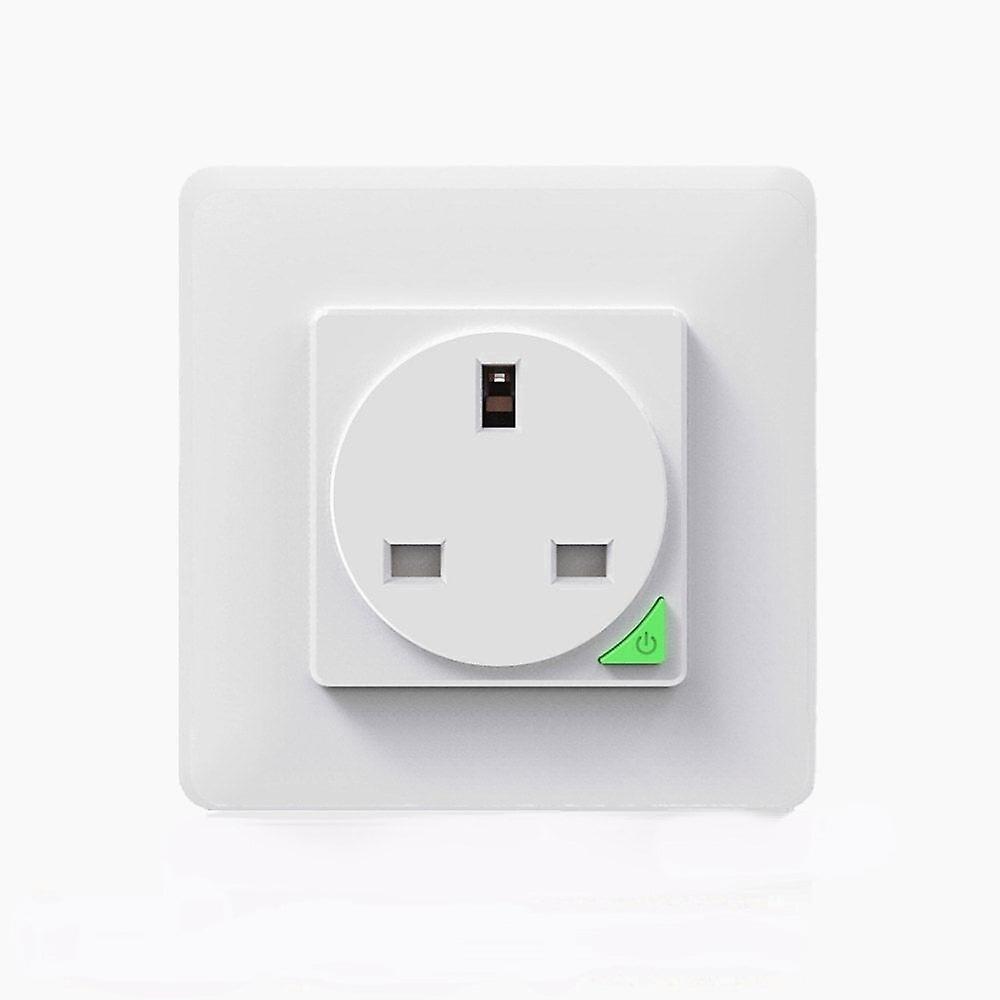 Uk Plug Tuya Smart Wifi Wall Socket Switch Work With Google Alexa 110-240v