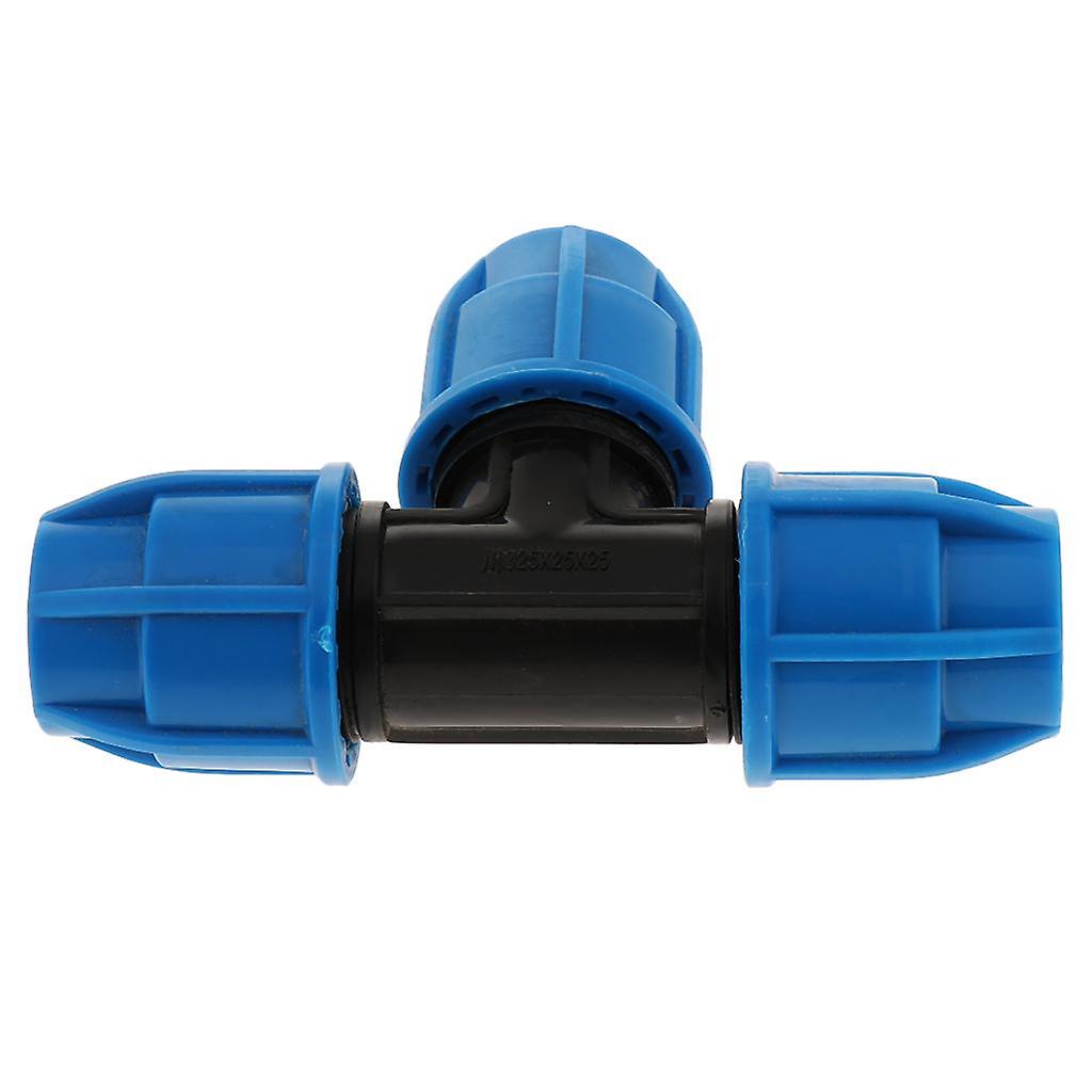 PE Quick Connect Push Tube Tee Union Coupler Pneumatic Push in Fitting 25mm
