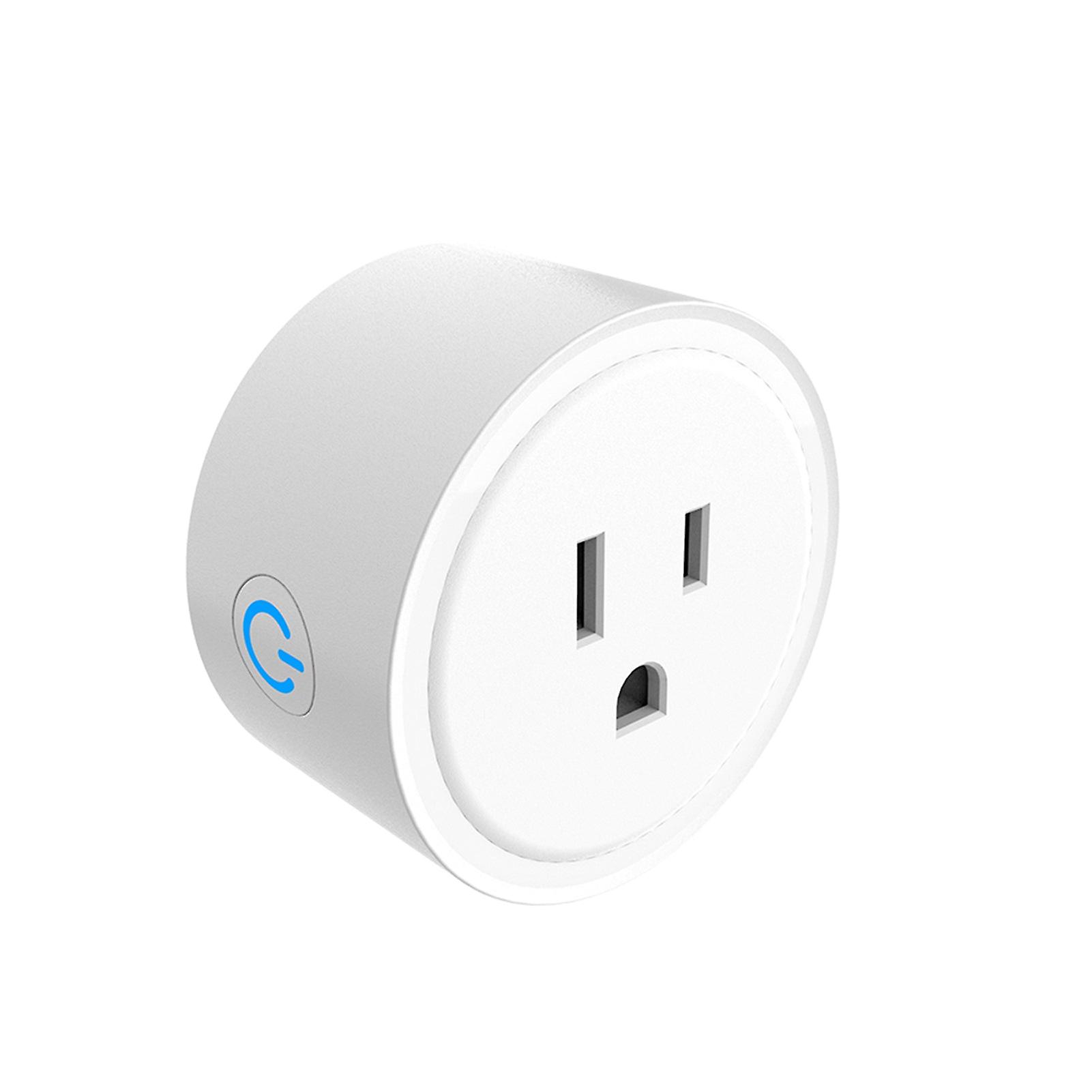 Smart Wi-fi Plug Wireless Wifi Socket App Remote Control Voice Control Schedule Function Smart In-wall Socket Outlet 10a White