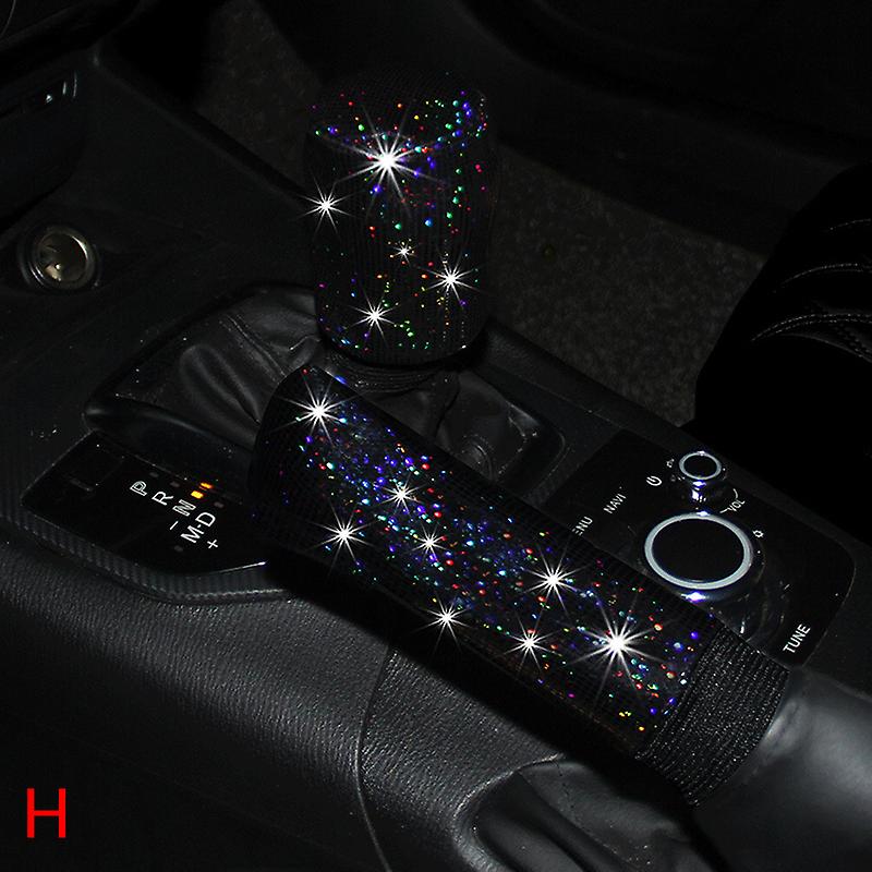 Universal Car Steering Wheel Cover Pu Rhinestones Crystal Steering Wheel Case