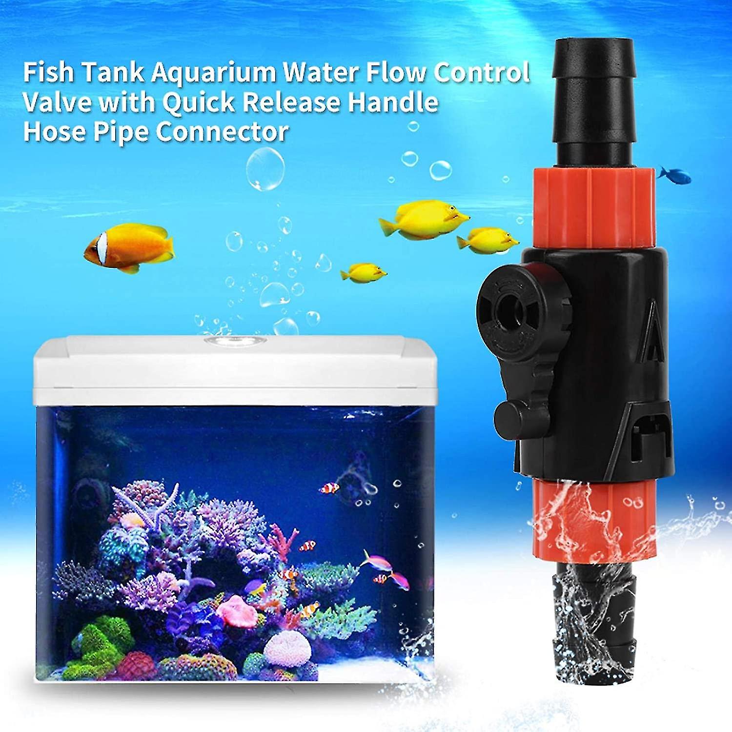 MiOYOOW Aquarium-Schlauchventil – Wasserfluss-Regler Mit Schnellverschluss, Für 12/16/22 Mm Schläuche