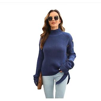 Women's Long Sleeve Spring Summer Fashion Button Decoration