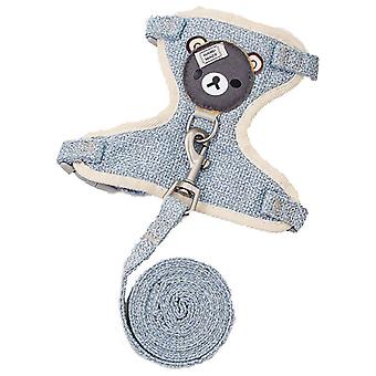 Breathable Vest Harness, Mesh Chest Harness with Leash for Cats, Rabbits, Small Dogs, Adjustable Soft Harness, Lightweight Cat Harness, Puppy Harness（