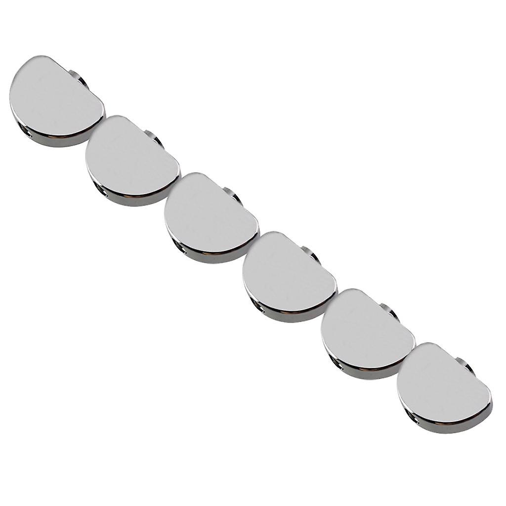 6 Pieces Guitar Tuning Pegs Keys Tuners Zinc Alloy Tuner Button Silver Part