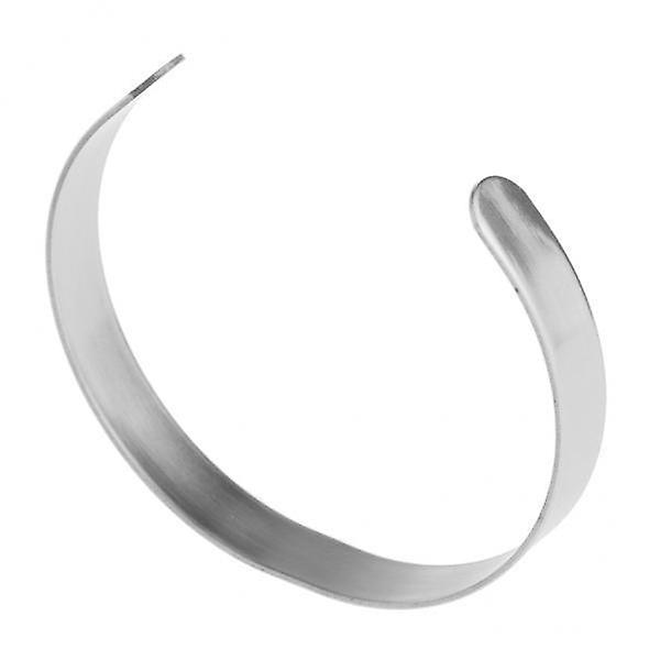 3x1 Piece Silver Blank Bangle Setting Cuff Bracelet For Jewelry Making 1cm