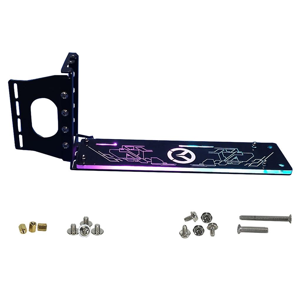 Vertical GPU Bracket PCI-E Riser VGA Graphics standing Holder 5V Sync 12V RGB
