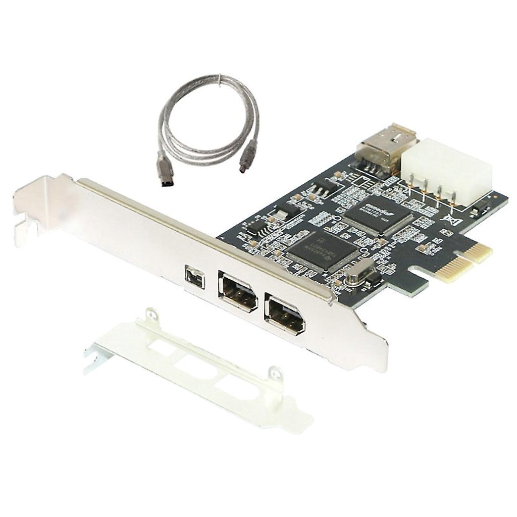 PCI-E 1X auf IEEE 1394 Videoadapter 1x 4Pin 1x 6Pin 1394 Controller Firewire