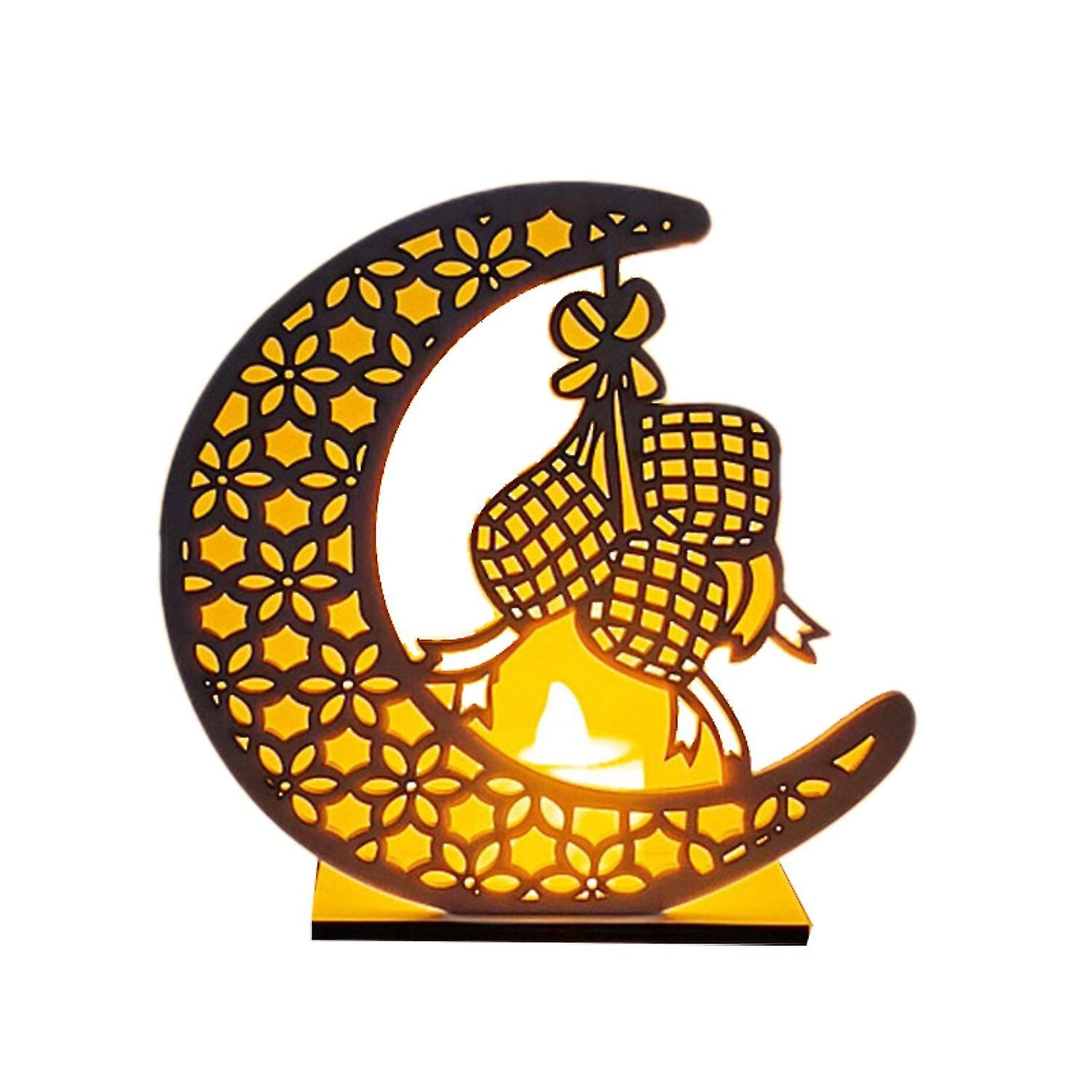 Moon Star Lights, Ramadan Decorations - Ramadan Eid Night Light, Decorations Table Lamp Moon