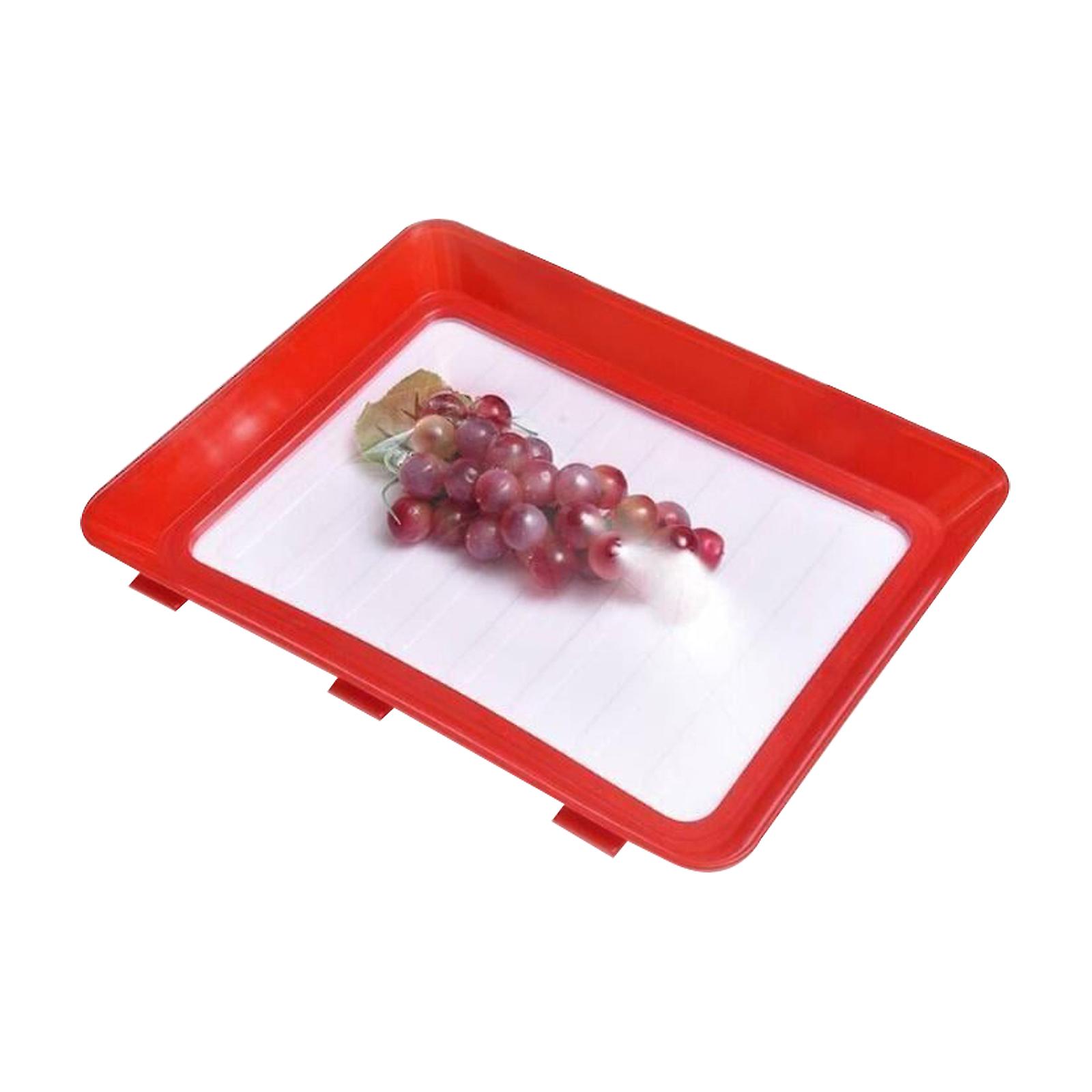 Creative Reusable Food Preservation Tray Fresh Storage Container Kitchen Tool