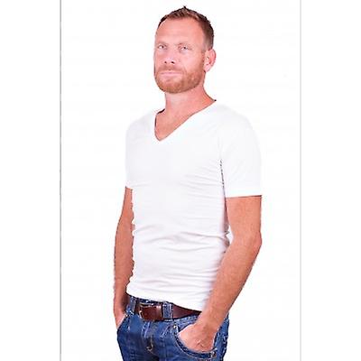 Alan Red T-Shirt No-V White ( two pack )