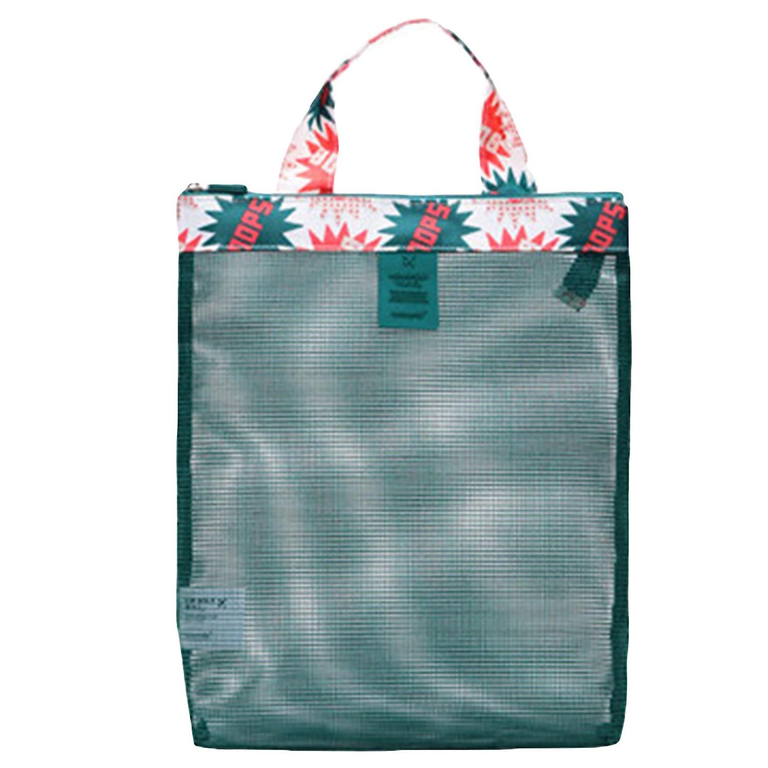 Beach Bag Transparent Portable Polyester Summer Useful Shopping Bag for Camping