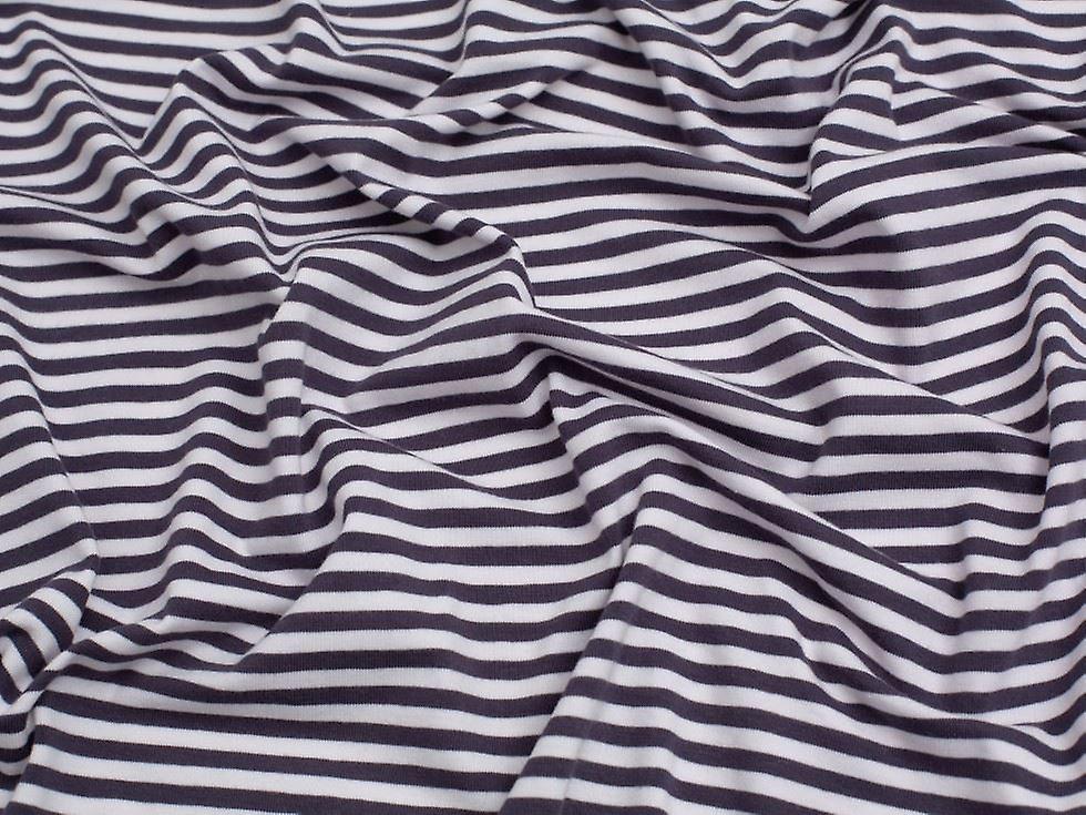 Minerva Cotton Jersey Stretch Knit Fabric Dark Grey - per metre