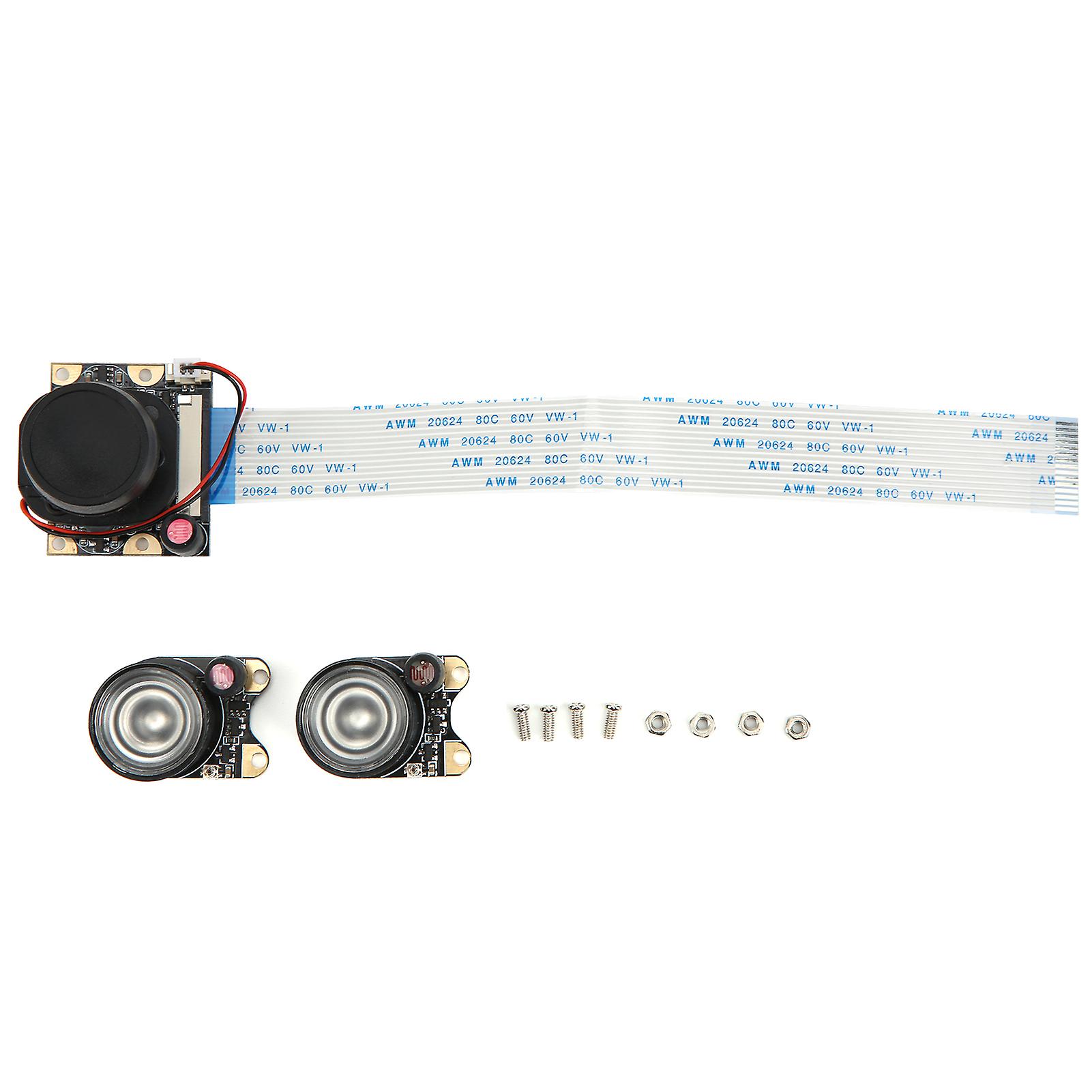Module de caméra CCTV 5MP IRCUT 175° à entraînement libre avec éclairage de vision nocturne pour Raspberry PI