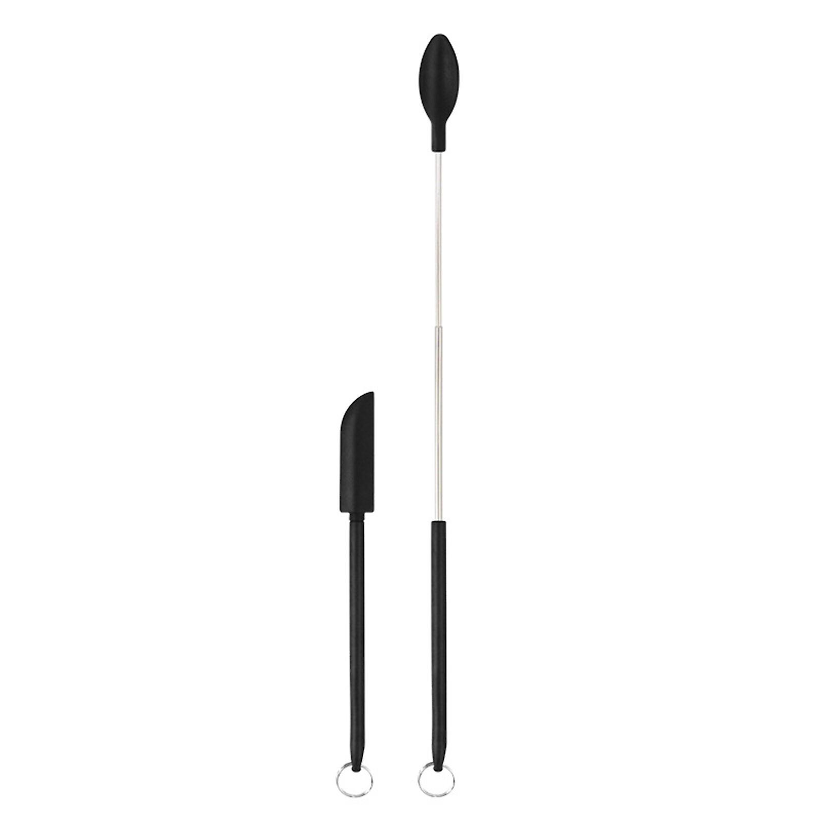 Mini Silicone Telescopic Spatula Jars Scraper Small Silicone Spatula for Kitchen