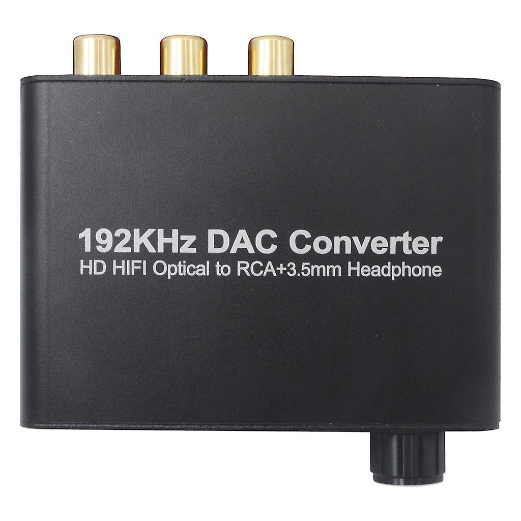 Digitaler Audio-Decoder 192kHz DAC Lautstärkeregler Toslink Koaxial-Wandler