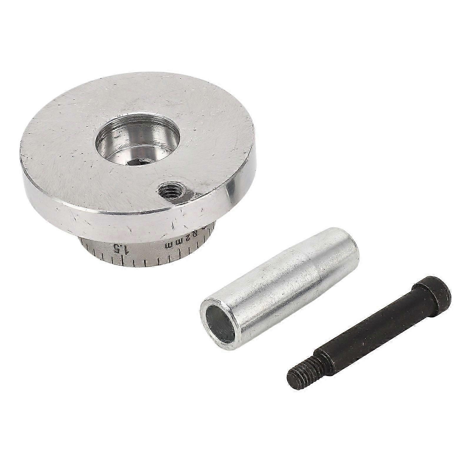 58mm Machine Tool Handwheel with Handle Aluminum Alloy Hand Wheel Replacement for 0618 CJ18A 7x12 7x14 