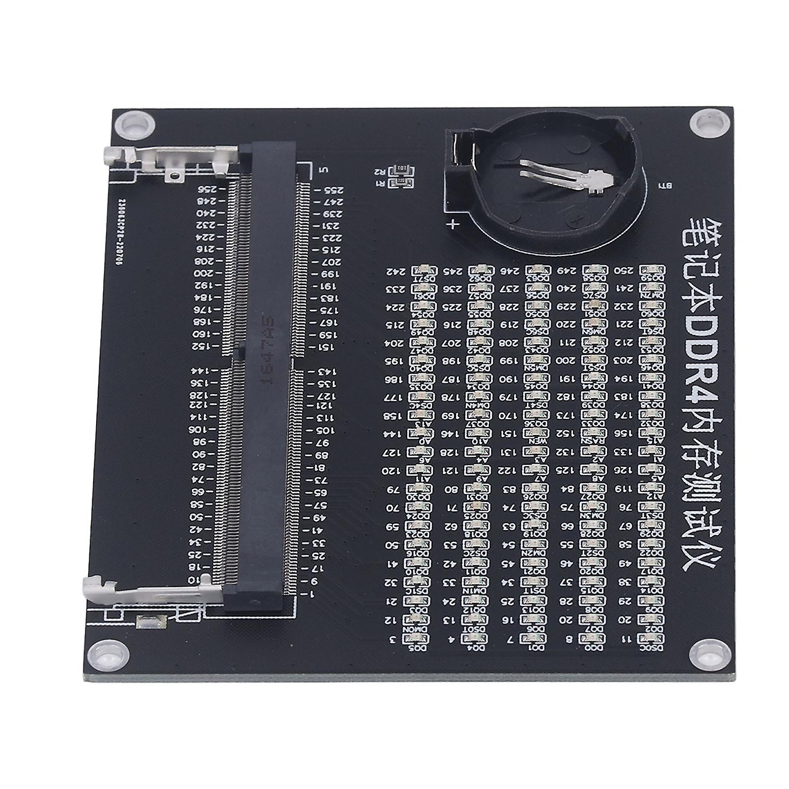 Laptop Memory Test Card with LED Light Computer Motherboard Circuit Repair Detection Card DDR4 