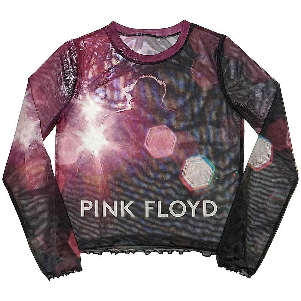 Pink Floyd Knebworth 90 Long Sleeve Mesh Crop Top