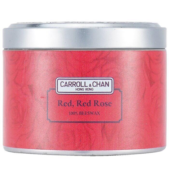 Carroll & Chan 100% Beeswax Tin Candle - Red Red Rose (8x6) Cm