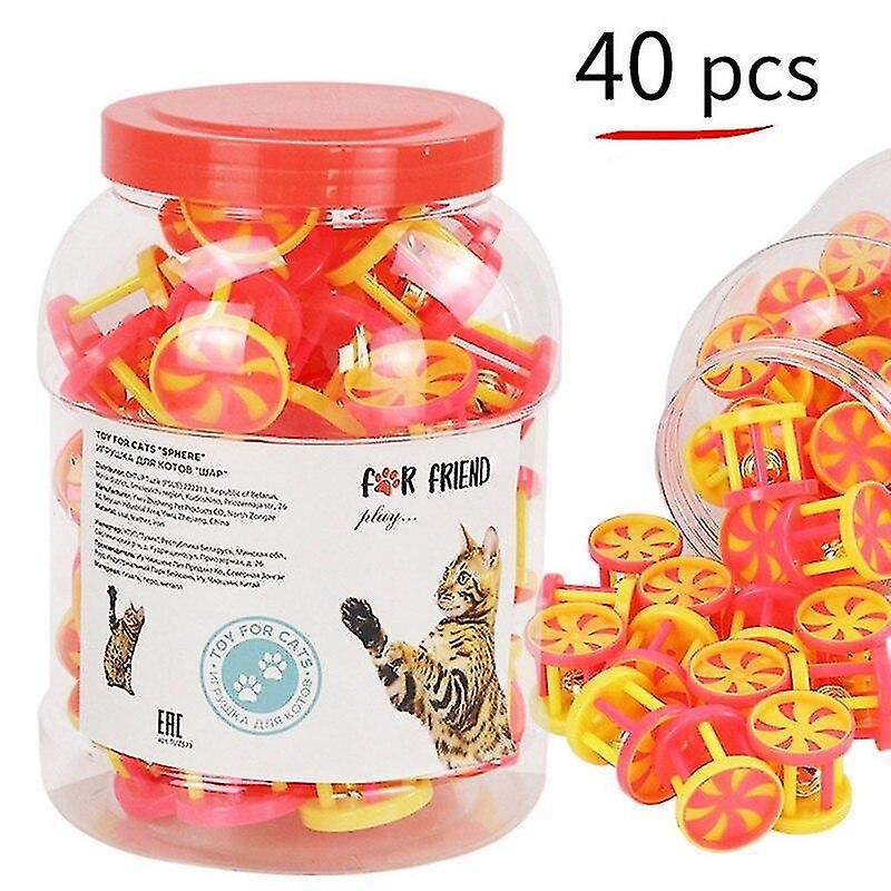 Pet Cat Cute And Self Interacting To Relieve Boredom Trojan Bells 40 Sets Of Color Mixed