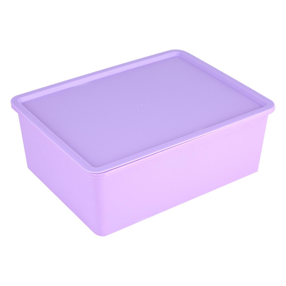 Storage Box Case Organizer Container Home Organizer for Underwear Purple