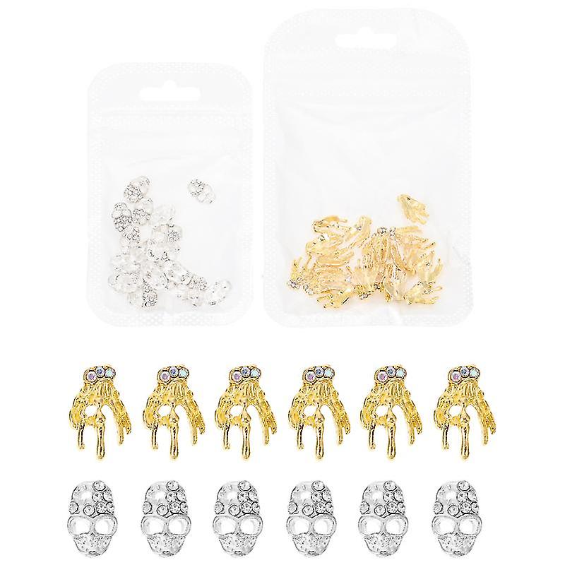 40pcs Alloy Nail Charms