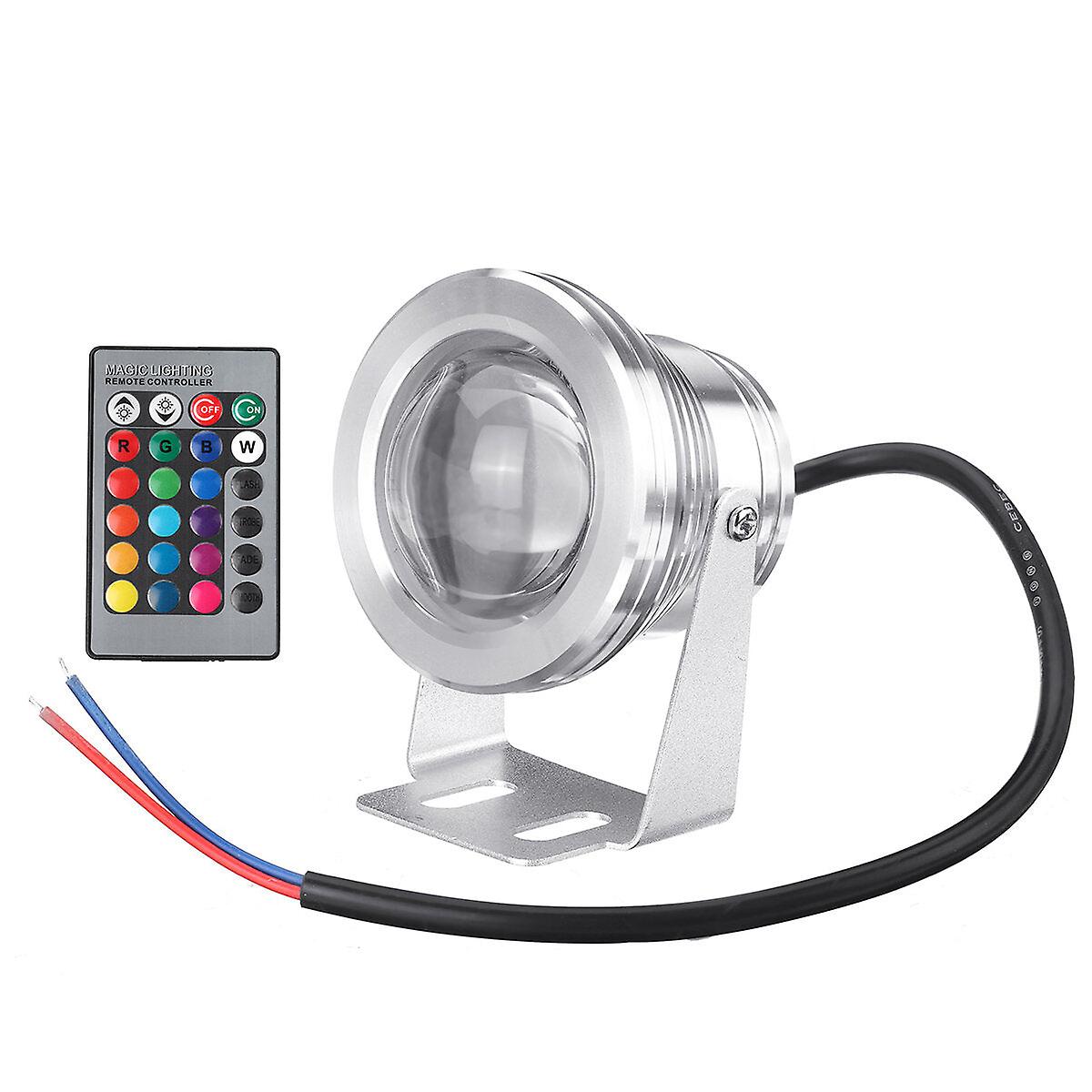 Dc12v 10w Rgb Led Underwater Light Waterproof Fountain Pool Spotlight With Remote Control