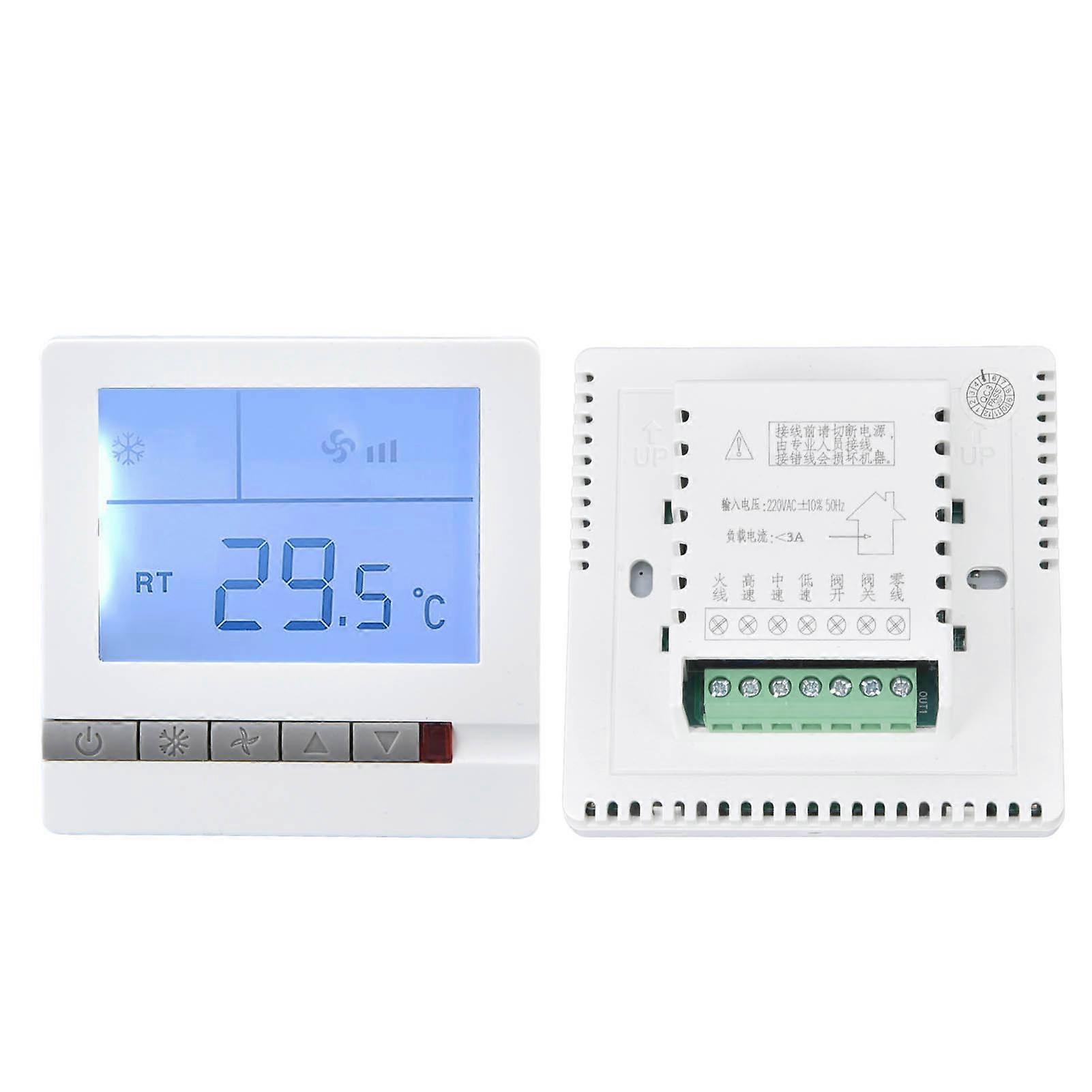 Smart Thermostat Multifunction Air Conditioner Controller with Ventilation Function AC220V for Hotel Restaurant Hall 