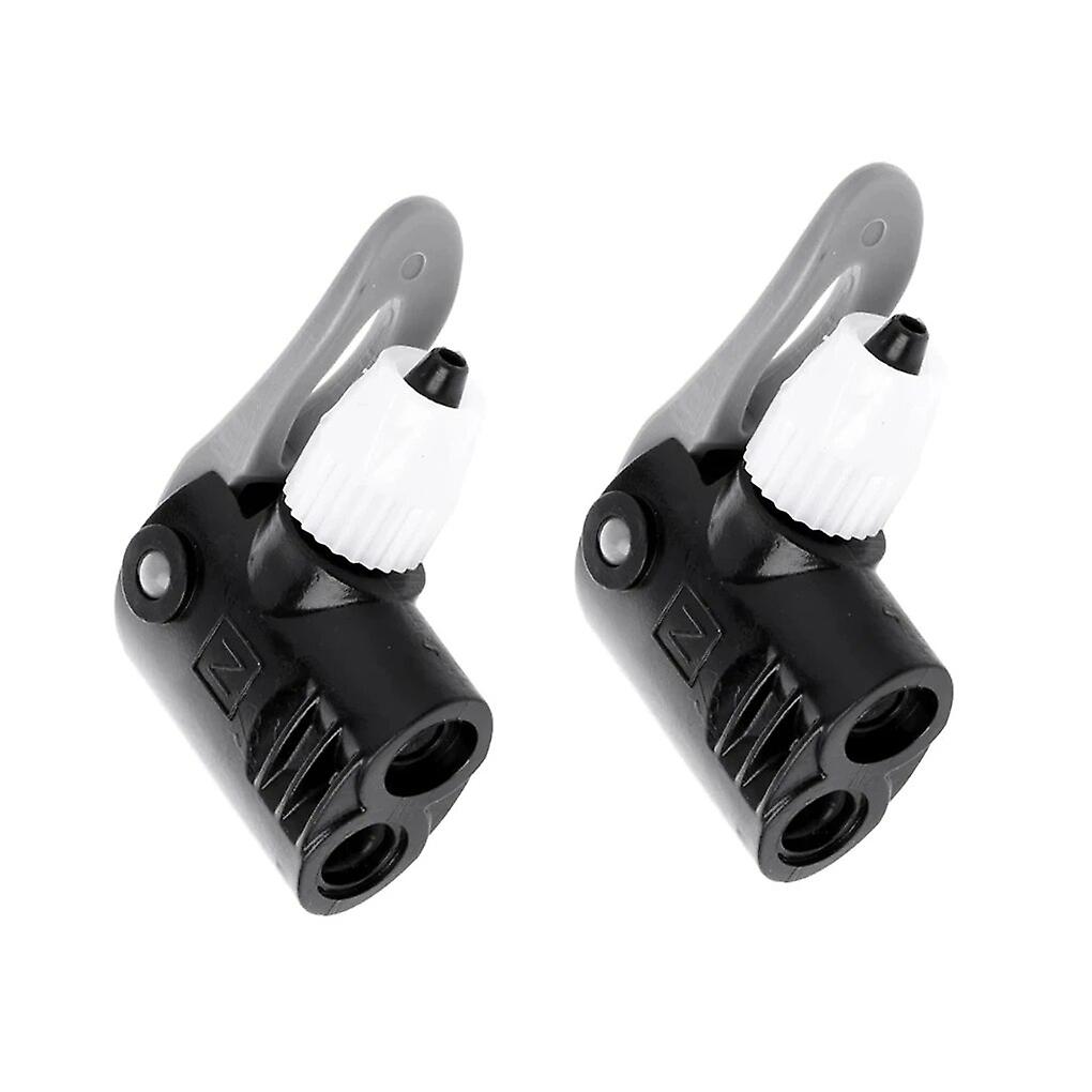 2 قطعة دراجة مضخة الهواء فوهة مضخة خراطيم البلاستيك صمام محولات المحمولة دراجة مضخة فوهات المحولات